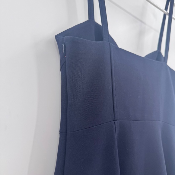 Clinq A Sept Dress Women 6 Blue Embroidered Spaghetti Straps Y2K Ruffle Short - Picture 5 of 13